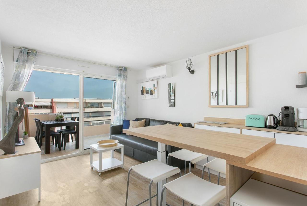 Appartement T3 Terrasse Vue Sur Mer, Piscine, Parking, Wifi Et Clim Сет Екстер'єр фото